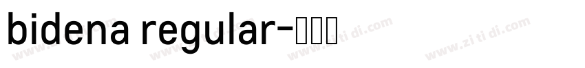 bidena regular字体转换